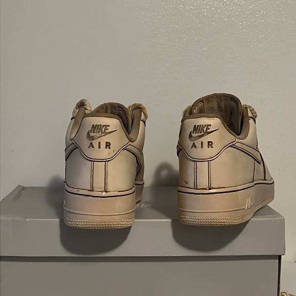 Custom Air Force 1 Coffee Dipped and Rope Laces Brand New - Picture 6 of 10
